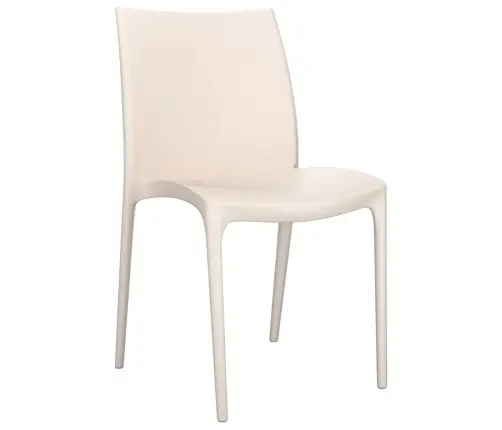 Dārza Krēsli, 2 Gb., Krēmbalti, 50X46X80 Cm, Polipropilēns Vidaxl Dārza Krēsli, 2 Gb., Krēmbalti, 50X46X80 Cm, Polipropilēns Vidaxl
