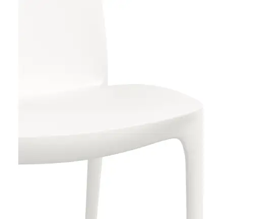 Dārza Krēsli, 2 Gb., Balti, 50X46X80 Cm, Polipropilēns Vidaxl