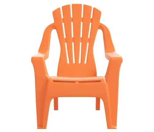 Laste Aiatoolid 2 Tk, Oranž, 37 X 34 X 44 Cm Pp, Puidu Välimus