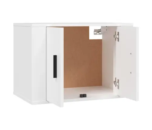 Sienas Tv Skapīši, 2 Gab., Balti, 57X34,5X40 Cm Vidaxl