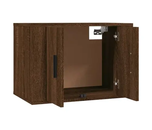 Sieninės Tv Spintelės, 3Vnt., Rudos Ąžuolo, 57X34,5X40Cm
