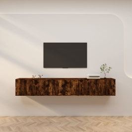 Sienas Tv Skapīši, 3 Gab., Ozolkoka Krāsā, 80X34,5X40 Cm Vidaxl