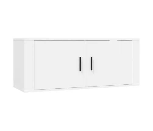 Sienas Tv Skapīši, 2 Gab., Balti, 100X34,5X40 Cm Vidaxl