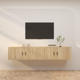 Sienas Tv Skapīši, 2 Gab., Sonomas Ozolkoka, 100X34,5X40 Cm Vidaxl