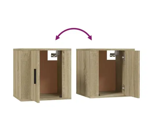 Televizoriaus Spintelių Komplektas, 3 Dalių, Ąžuolo, Mediena