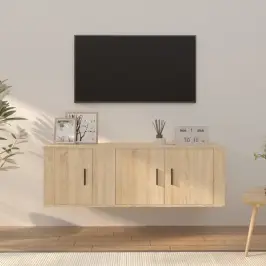 2-Daļīgi Tv Skapīši, Inženierijas Koks, Sonomas Ozolkoka Vidaxl