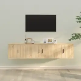 3-Daļīgs Tv Skapīši, Inženierijas Koks, Sonomas Ozolkoka Vidaxl