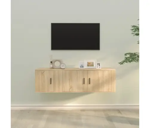 2-Daļīgi Tv Skapīši, Inženierijas Koks, Sonomas Ozolkoka Vidaxl