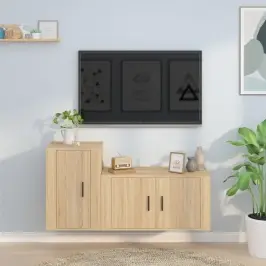 2-Daļīgi Tv Skapīši, Inženierijas Koks, Sonomas Ozolkoka Vidaxl