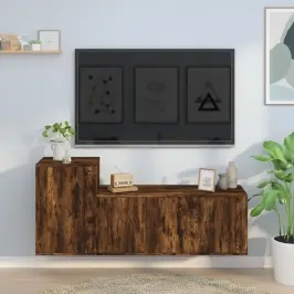 2-Daļīgs Tv Skapīšu Komplekts, Inženierijas Koks, Ozola Krāsa Vidaxl