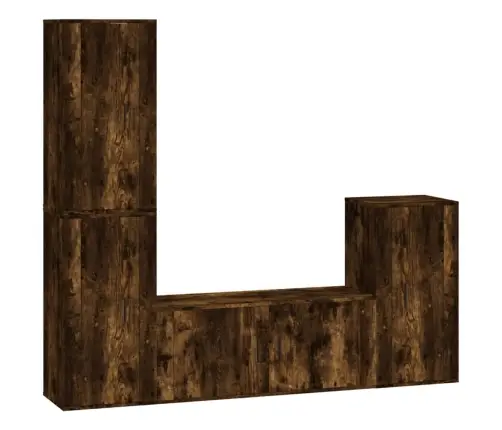 4-Daļīgs Tv Skapīšu Komplekts, Ozola Krāsa, Inženierijas Koks Vidaxl 4-Daļīgs Tv Skapīšu Komplekts, Ozola Krāsa, Inženierijas Koks Vidaxl