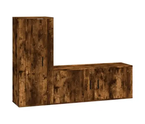 2-Daļīgs Tv Skapīšu Komplekts, Ozola Krāsa, Inženierijas Koks Vidaxl 2-Daļīgs Tv Skapīšu Komplekts, Ozola Krāsa, Inženierijas Koks Vidaxl