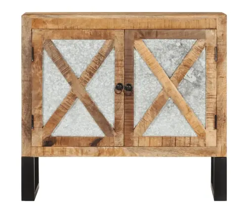 Kumode, 80X30X71 Cm, Neapstrādāts Mango Masīvkoks Un Metāls Vidaxl