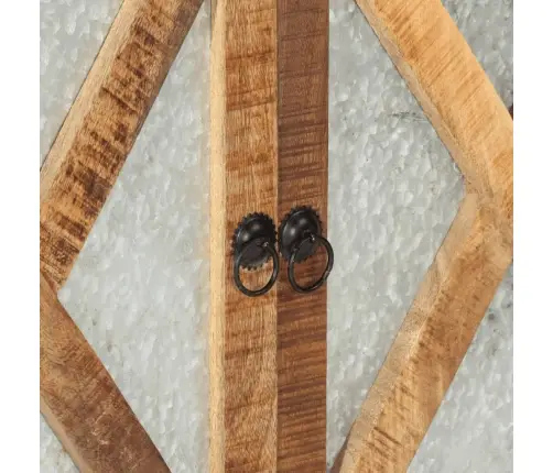 Kumode, 80X30X71 Cm, Neapstrādāts Mango Masīvkoks Un Metāls Vidaxl