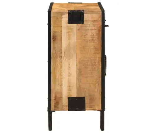 Kumode, 80X31X66 Cm, Neapstrādāts Mango Masīvkoks Un Metāls Vidaxl Kumode, 80X31X66 Cm, Neapstrādāts Mango Masīvkoks Un Metāls Vidaxl