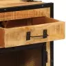Kumode, 80X31X66 Cm, Neapstrādāts Mango Masīvkoks Un Metāls Vidaxl Kumode, 80X31X66 Cm, Neapstrādāts Mango Masīvkoks Un Metāls Vidaxl