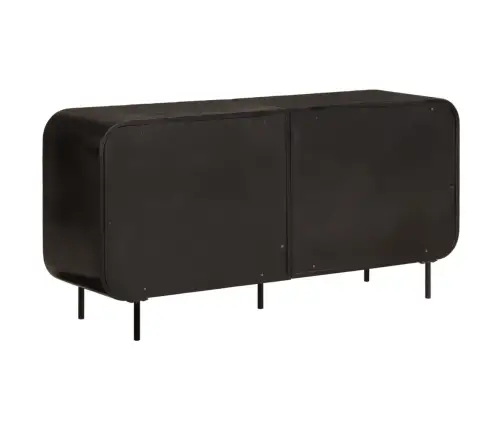 Puhvetkapp, 140 X 35 X 70 cm Taastatud Puit Ja Metall