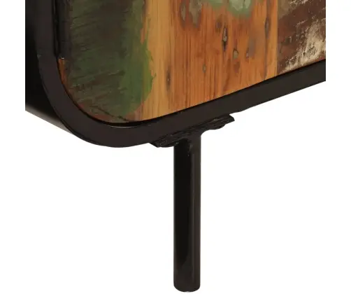 Puhvetkapp, 140 X 35 X 70 cm Taastatud Puit Ja Metall