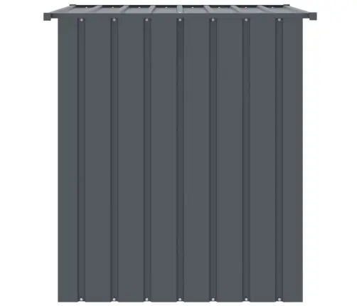 Suņu Būda Ar Jumtu, Melna, 110X103X109 Cm, Cinkots Tērauds Vidaxl