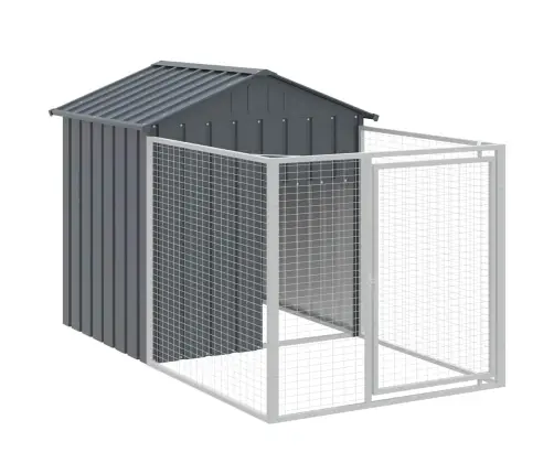 Šuns Narvas Su Aptvaru, Antracito, 117X201X123cm Plienas