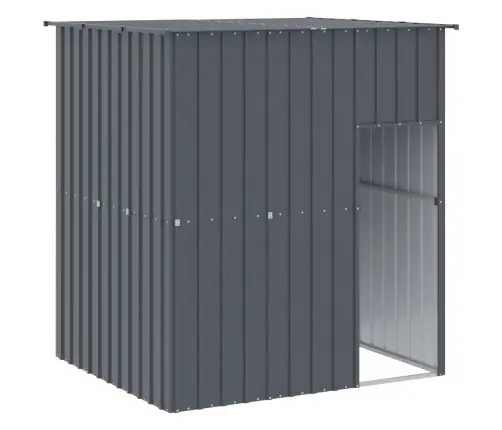 Suņu Būda, Pelēka, 165X153X181 Cm, Cinkots Tērauds Vidaxl