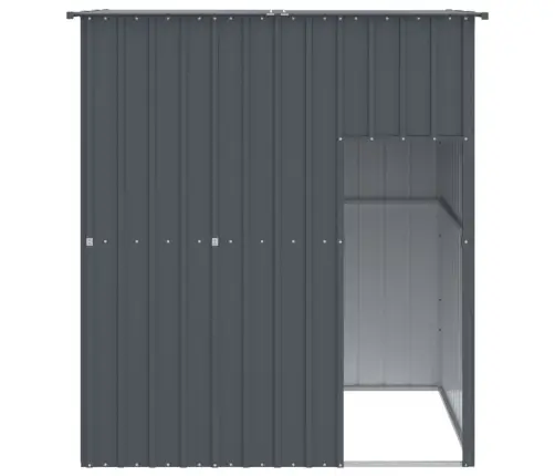 Suņu Būda, Pelēka, 165X153X181 Cm, Cinkots Tērauds Vidaxl