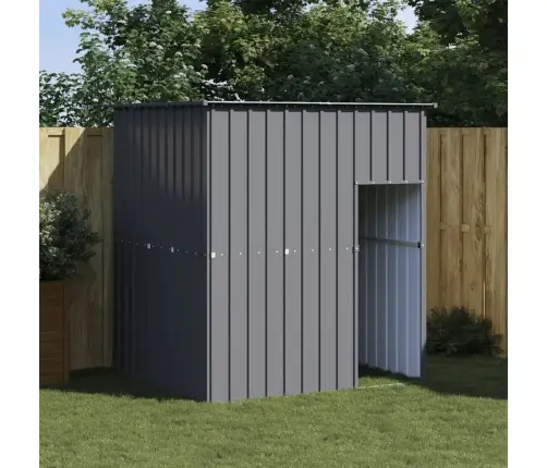 Suņu Būda, Pelēka, 165X153X181 Cm, Cinkots Tērauds Vidaxl