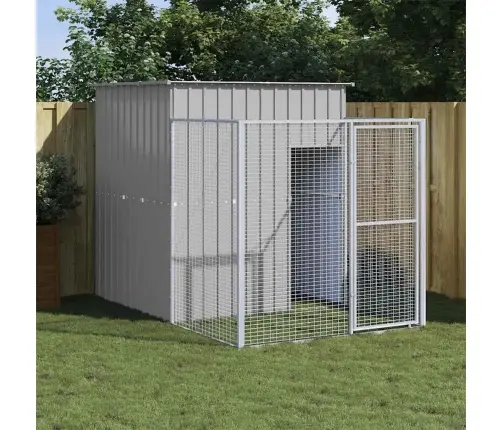 Koerakuut Aedikuga, Helehall, 165X251X181 cm Teras