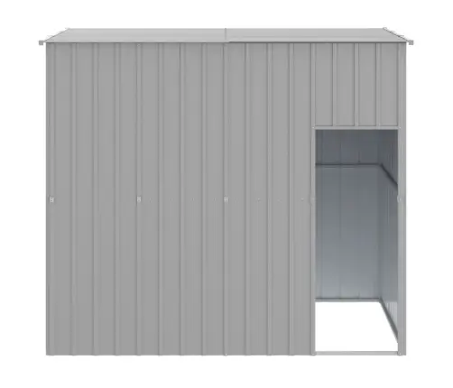 Koerakuut Katusega, Helehall, 214X153X181 cm Teras