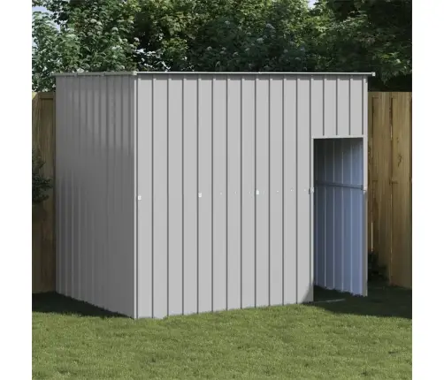 Koerakuut Katusega, Helehall, 214X153X181 cm Teras