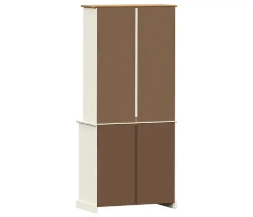 Augstā Kumode, Vigo, Balta, 78X40X175 Cm, Priedes Masīvkoks Vidaxl Augstā Kumode, Vigo, Balta, 78X40X175 Cm, Priedes Masīvkoks Vidaxl