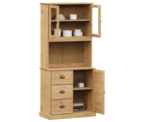 Komoda Vigo, 78X40X175cm Pušies Medienos Masyvas Komoda Vigo, 78X40X175cm Pušies Medienos Masyvas