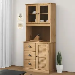 Komoda Vigo, 78X40X175cm Pušies Medienos Masyvas