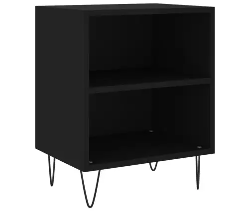 Naktsskapīši, 2 Gab., Melni, 40X35X50 Cm, Inženierijas Koks Vidaxl
