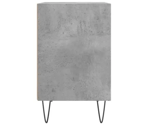 Naktinės Spintelės, 2Vnt., Betono Pilkos, 40X30X50cm Mediena