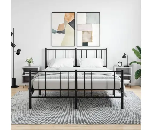 Naktinės Spintelės, 2Vnt., Betono Pilkos, 40X30X50cm Mediena