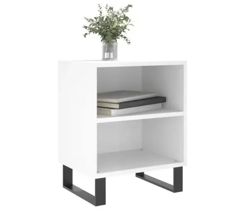 Naktinės Spintelės, 2Vnt., Baltos, 40X30X50cm Apdirbta Mediena