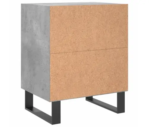 Naktsskapīši, Pelēki, 2 Gab., 40X30X50 Cm, Inženierijas Koks Vidaxl