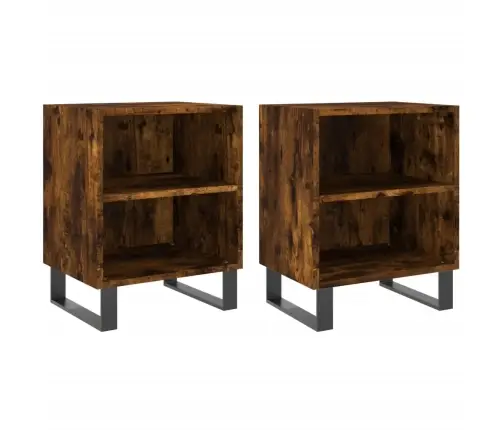 Naktsskapīši, 2 Gb., Koka Krāsa, 40X30X50 Cm, Inženierijas Koks Vidaxl