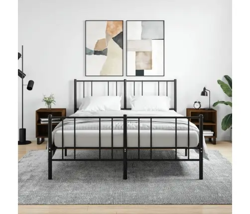 Naktsskapīši, 2 Gab., Ozolkoka, 40X30X50 Cm, Inženierijas Koks Vidaxl Naktsskapīši, 2 Gab., Ozolkoka, 40X30X50 Cm, Inženierijas Koks Vidaxl