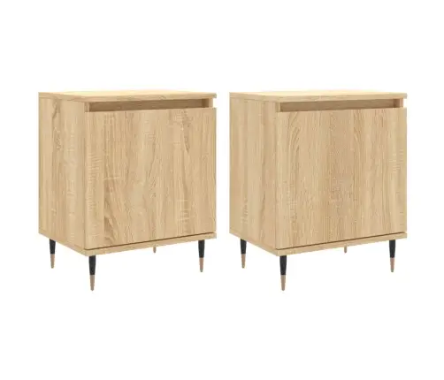 Öökapid 2 Tk, Sonoma Tamm, 40 X 30 X 50 cm Tehispuit