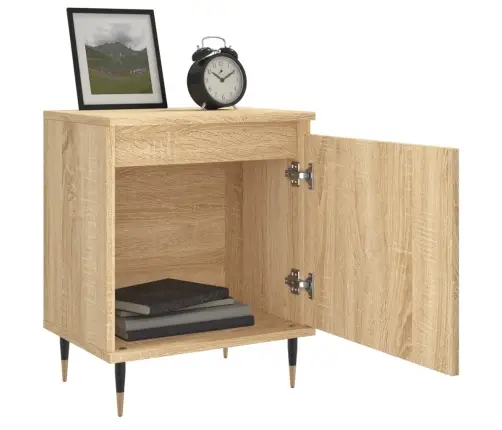 Öökapid 2 Tk, Sonoma Tamm, 40 X 30 X 50 cm Tehispuit