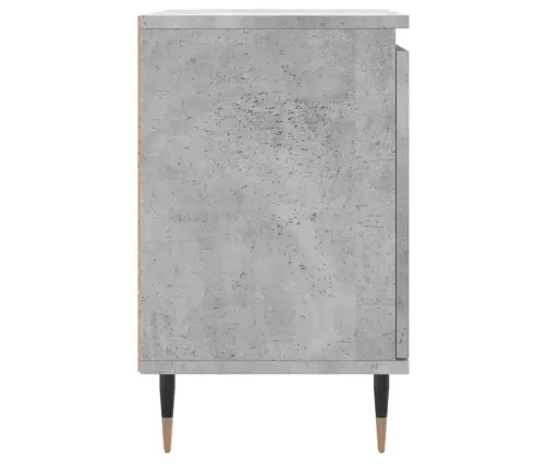 Naktinės Spintelės, 2Vnt., Betono Pilkos, 40X30X50cm Mediena Naktinės Spintelės, 2Vnt., Betono Pilkos, 40X30X50cm Mediena