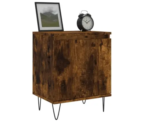 Öökapid 2 Tk, Suitsutatud Tamm, 40 X 30 X 50 cm Tehispuit