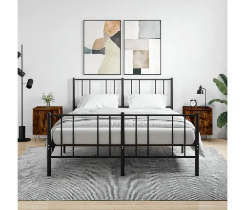 Öökapid 2 Tk, Suitsutatud Tamm, 40 X 30 X 50 cm Tehispuit