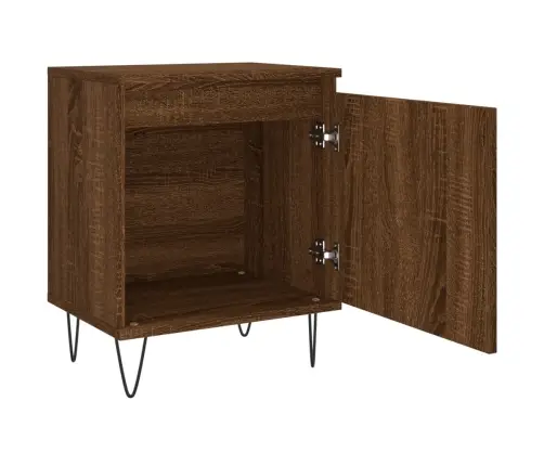 Naktsskapītis, Ozolkoka Krāsa, 40X30X50 Cm, Inženierijas Koks Vidaxl