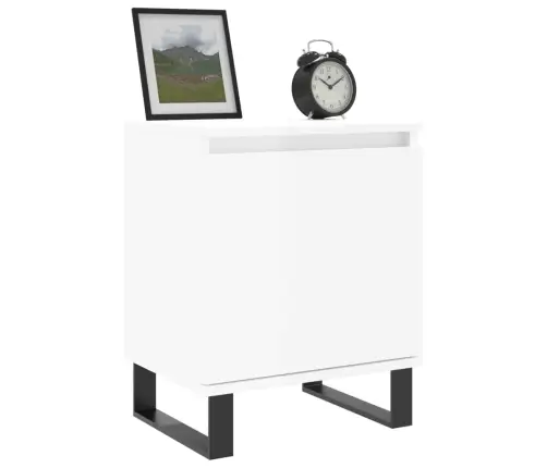 Öökapid 2 Tk, Valge, 40 X 30 X 50 cm Tehispuit