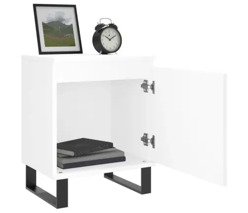 Öökapid 2 Tk, Valge, 40 X 30 X 50 cm Tehispuit