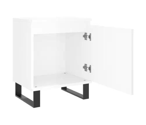 Naktsskapīši, 2 Gab., Balti, 40X30X50 Cm, Inženierijas Koks Vidaxl