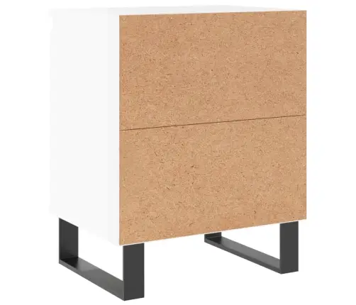 Naktsskapīši, 2 Gab., Balti, 40X30X50 Cm, Inženierijas Koks Vidaxl